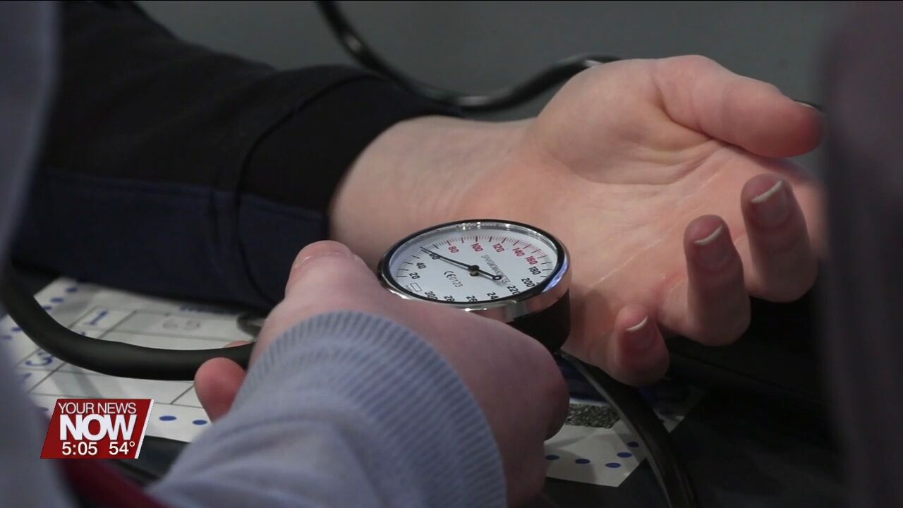 Ottawa-Glandorf students get hands-on with new blood pressure simulators thanks to Rhodes State Mobile Lab